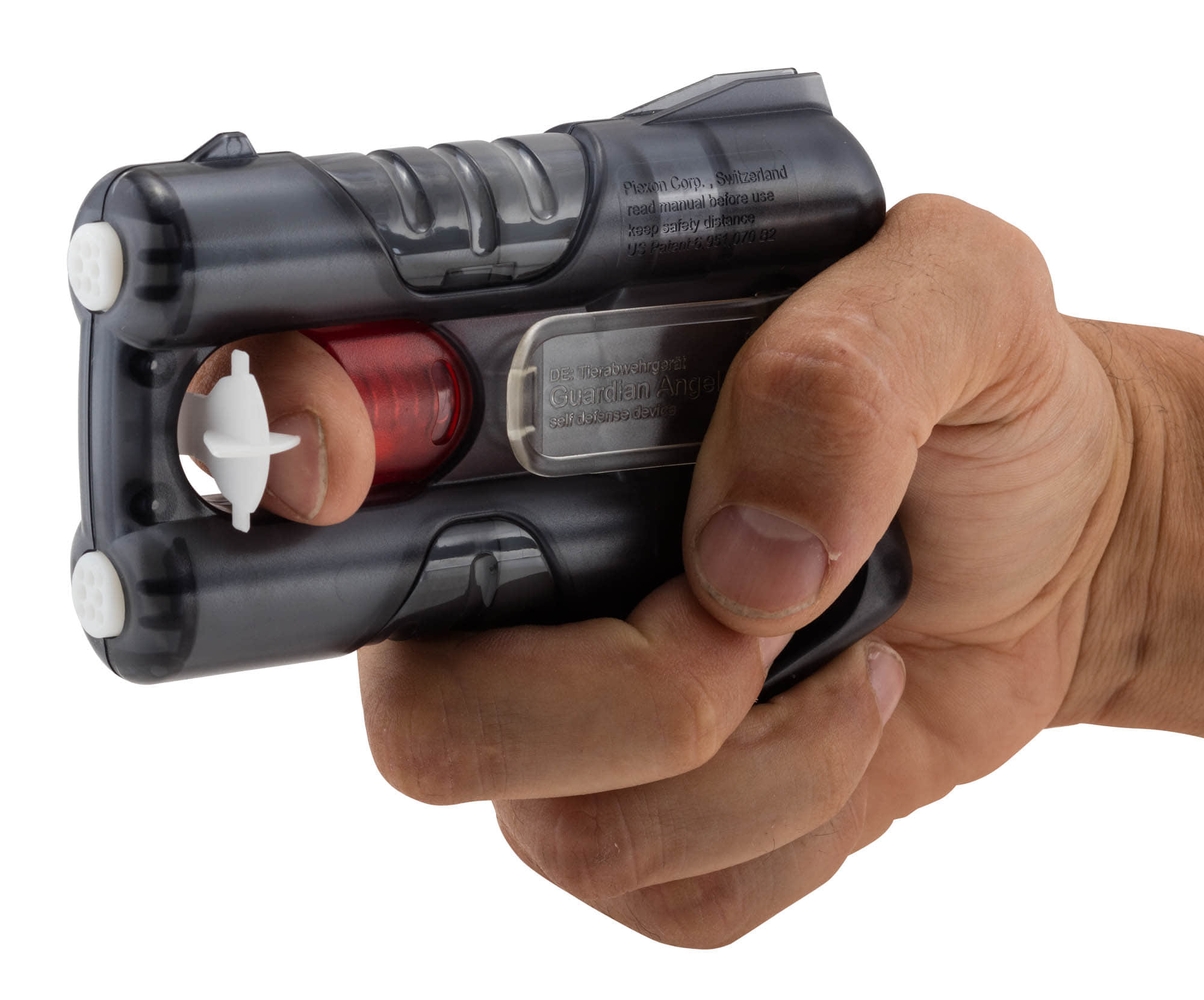 GUARDIAN ANGEL III – Dispositif de défense personnelle à double tir gel OC