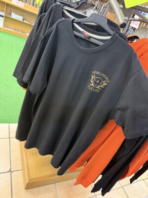 T-shirt personnalisé Noir Armurerie Fleury
