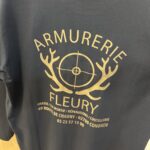 T-shirt personnalisé Noir Armurerie Fleury