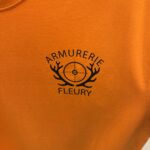 T-shirt personnalisé Orange Armurerie Fleury