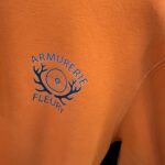 Sweat à capuche personnalisé Orange Armurerie Fleury