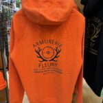 Sweat à capuche personnalisé Orange Armurerie Fleury