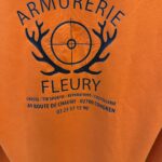 Sweat à capuche personnalisé Orange Armurerie Fleury