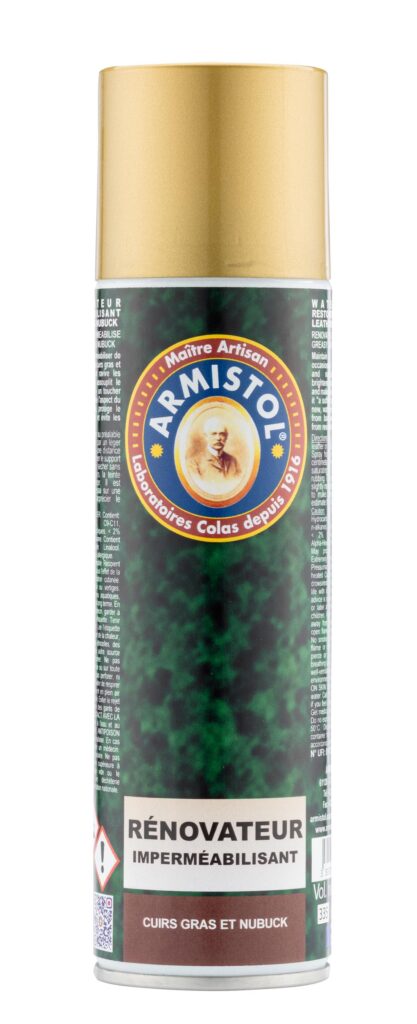 Rénovateur imperméabilisant cuirs gras & nubucks ARMISTOL 250 ml